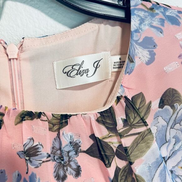 ELIZA J Floral Print Ruffled Long Sleeve Maxi Dress - Picture 8 of 10